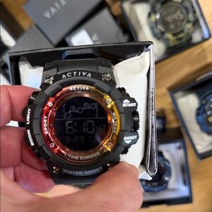 Invicta Black and Yellow Digital Sports Watch